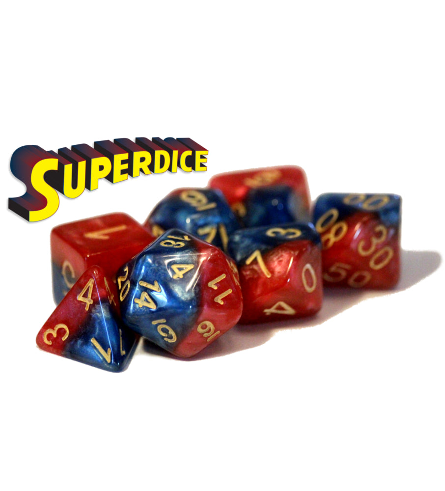 Gate Keeper Games - Halfsies Dice - 'Superdice' 7 Die Set