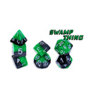 Gate Keeper Games - Halfsies Dice - 'Swamp Thing' 7 Die Set