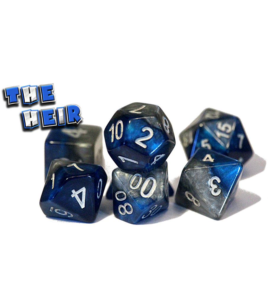 Gate Keeper Games - Halfsies Dice - 'The Heir' 7 Die Set