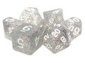 Old School Dice - Particles: Happy New Year! 7 Die Set