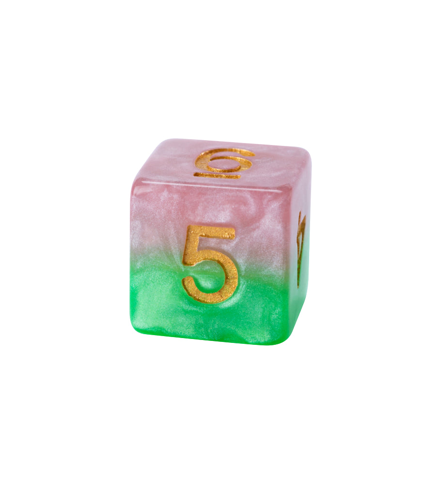 Gate Keeper Games - Halfsies Dice - 'Rose Dice' - 12d6 Dice Set