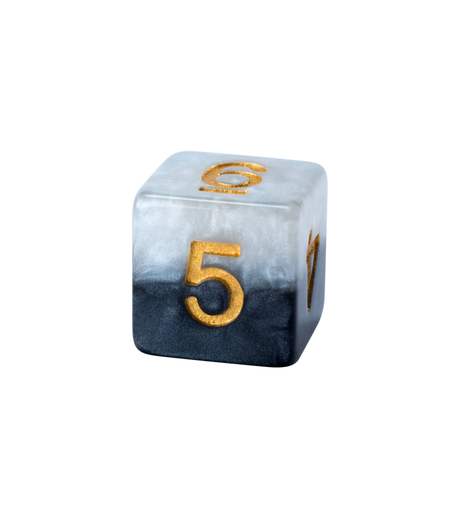 Gate Keeper Games - Halfsies Dice - 'Yin Yang' - 12d6 Dice Set